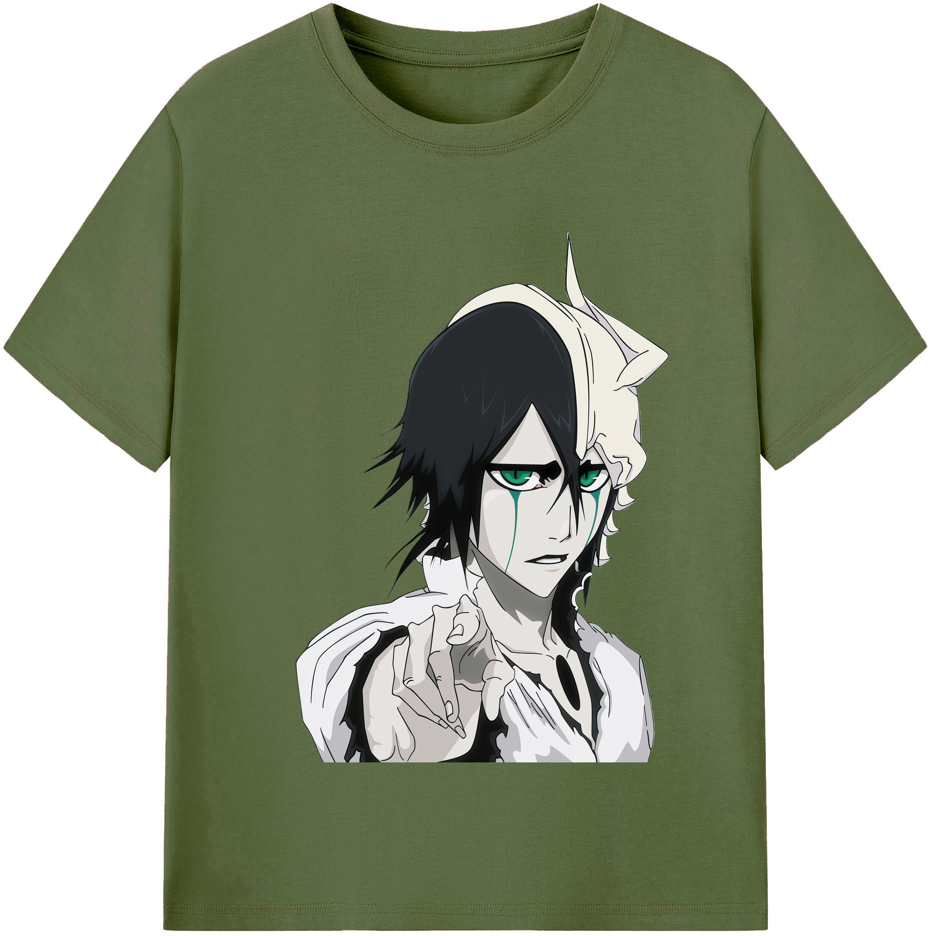 （画像用） ブリーチ ウルキオラ·シファー BLEACH Ulquiorra cifer 綿100％半袖Tシャツ（フロントプリント）